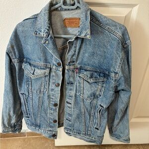Levi's Light Blue Denim Jacket with Red Logo Tag